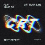 Neon CRT Blurry Text Effect