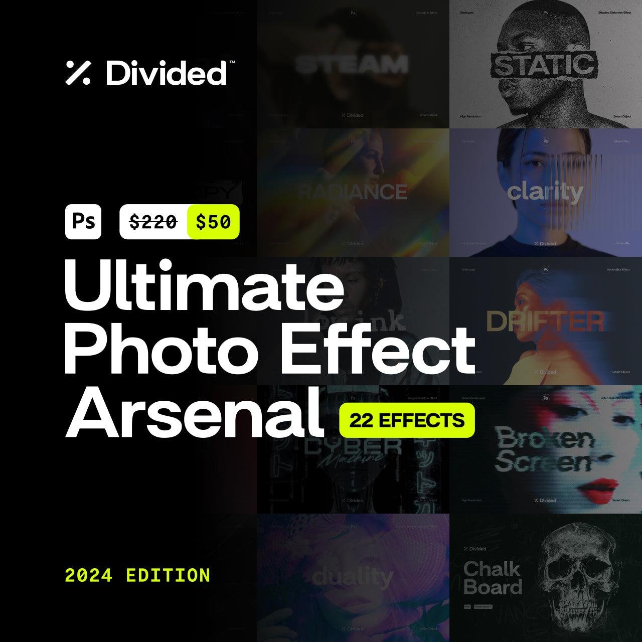 ultimate-photo-effect-arsenal-2024-22-effects-divided_co Ultimate Photo Effect Arsenal 2024 (22 Effects) - Image 1